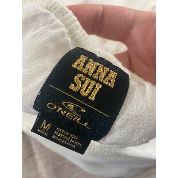 Anna Sui X O'Neill Ivory Elise Women's Crochet Tunic Dress - Medium - Picture 12 of 13